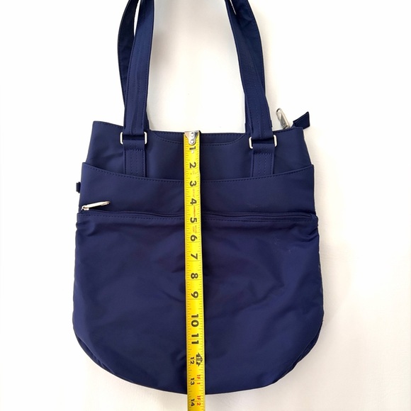 Travelon Bag Anti-Theft RFID blocking Tote Shoulder Bag Navy Blue - Picture 12 of 16